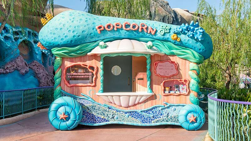 Popcorn wagon (In front of Scuttle's Scooters): dónde comer en Tokyo DisneySea