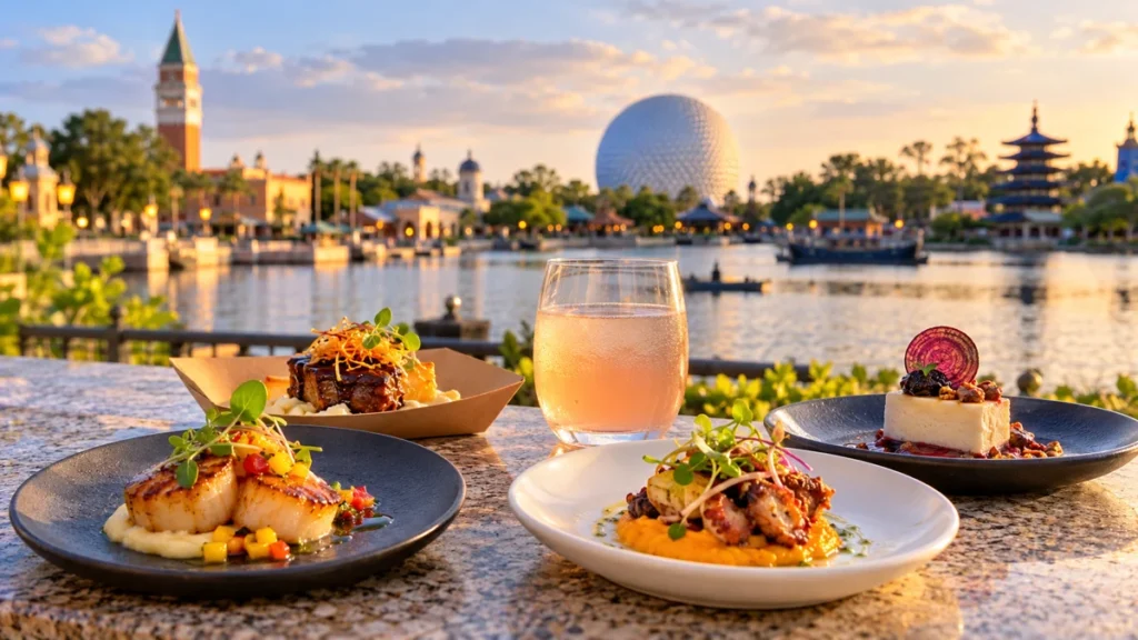 Ilustración de Food & Wine en EPCOT