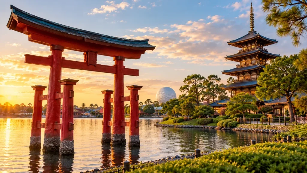 Ilustración de Pabellón de Japón en EPCOT