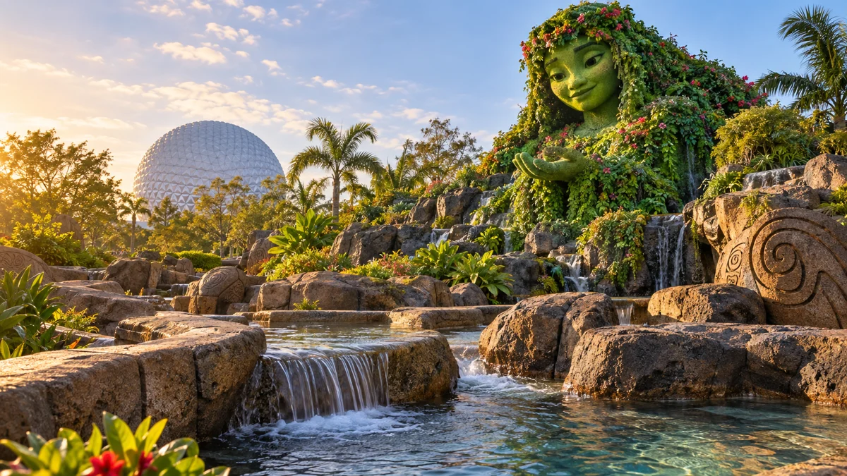 Ilustración de Journey of Water, Inspired by Moana en EPCOT