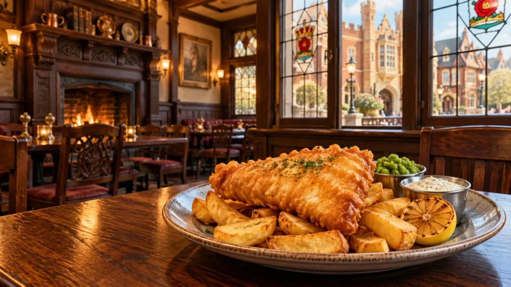 Ilustración de Rose & Crown Dining Room en EPCOT