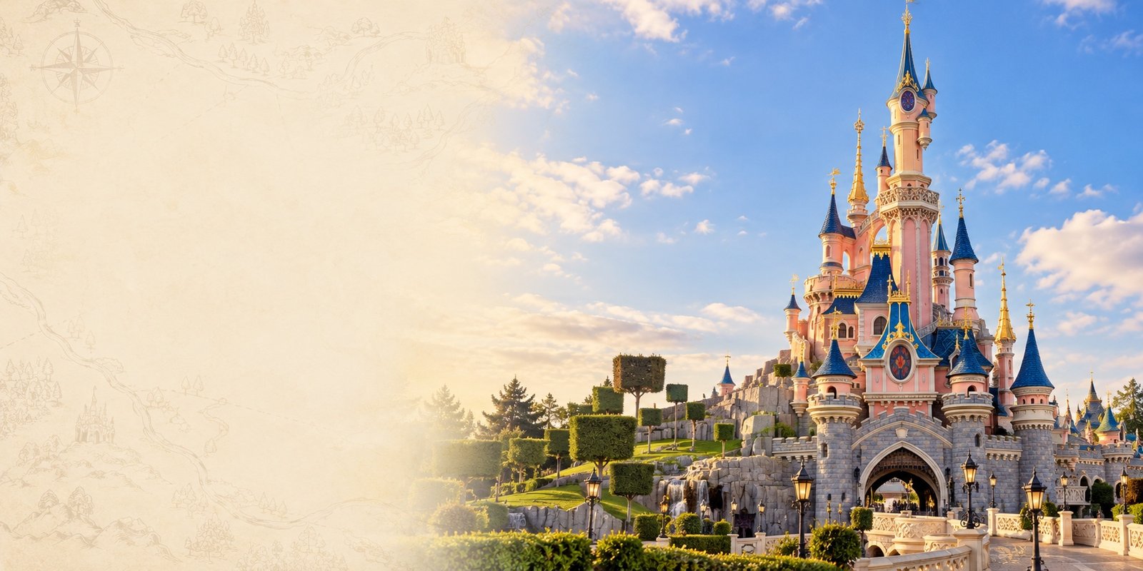 Ilustración del castillo de Disneyland Paris