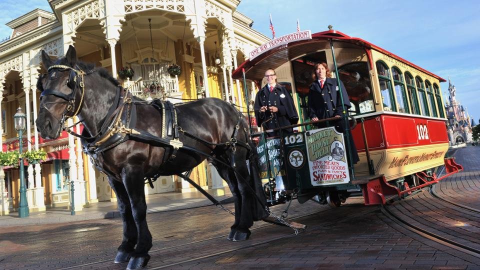 Horse-Drawn Streetcars en Disneyland Park París