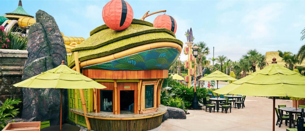 The Feasting Frog en Volcano Bay — fotografía oficial de Universal