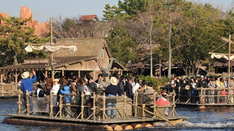 Tom Sawyer Island Rafts en Westernland, Tokyo Disney Resort