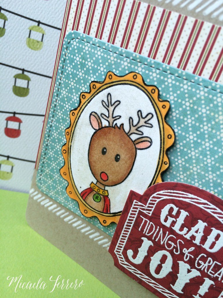 Tarjeta reno de navidad - Cardmaking  tarjetas navideñas